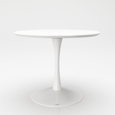 Обеденный круглый стол белый «Пэйдж» (Paige) 