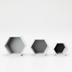 Настенные полки «Тейлор» (Tailor), комплект из трех штук