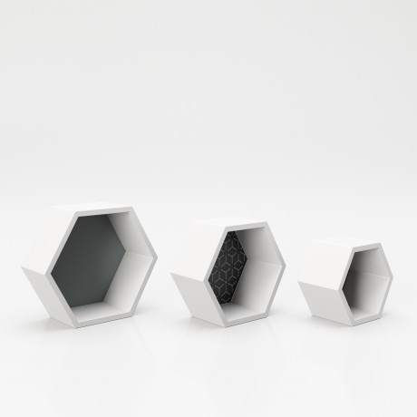 Настенные полки «Тейлор» (Tailor), комплект из трех штук