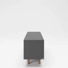 Тумба под телевизор с откидной дверцей, двумя полками и светодиодной подсветкой «Виктория» (Victoria)