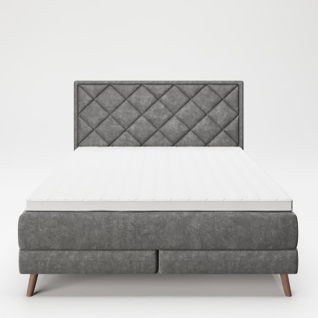 Кровать деревянная «Одри» (Audrey) 160x200 с мягкой обивкой и наматрасником