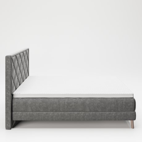 Кровать деревянная «Одри» (Audrey) 160x200 с мягкой обивкой и наматрасником