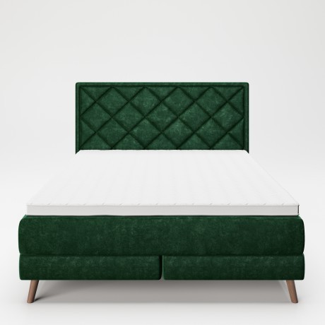 Кровать деревянная «Одри» (Audrey) 160x200 с мягкой обивкой и наматрасником