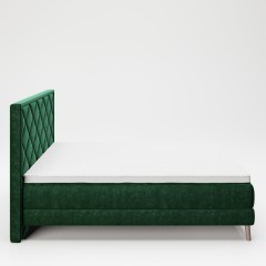 Кровать деревянная «Одри» (Audrey) 160x200 с мягкой обивкой и наматрасником