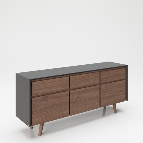 Комод с тремя выдвижными ящиками и тремя дверцами «Виктория» (Victoria) 