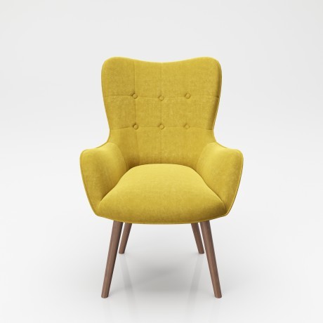 Кресло с ножками из массива дерева «Бриджет» (Bridget)