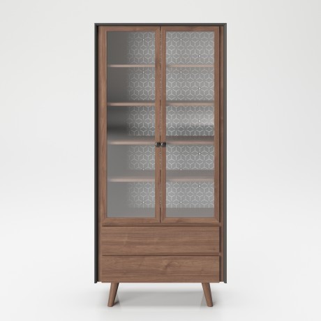 Шкаф «Виктория» (Victoria) с двумя выдвижными ящиками и двумя дверцами