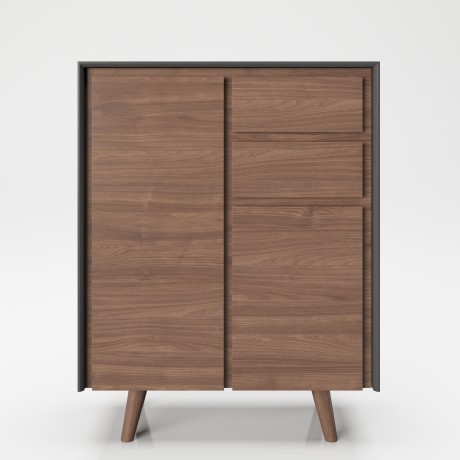 Высокий комод «Виктория» (Victoria) с двумя дверцами и двумя выдвижными ящиками