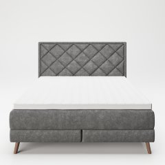 Кровать деревянная «Одри» (Audrey) 140x200 с мягкой обивкой и наматрасником