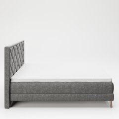 Кровать деревянная «Одри» (Audrey) 140x200 с мягкой обивкой и наматрасником