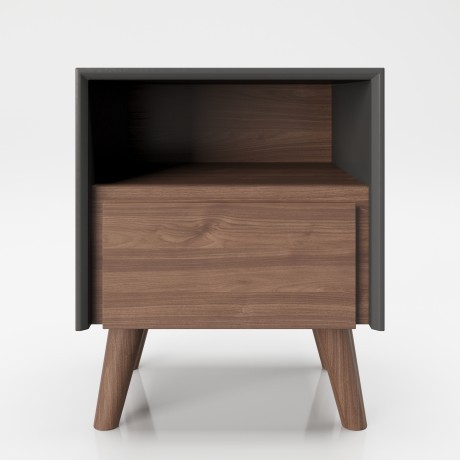 Прикроватная тумба с выдвижным ящиком и открытой полкой «Виктория» (Victoria)