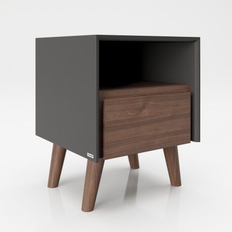 Прикроватная тумба с выдвижным ящиком и открытой полкой «Виктория» (Victoria)