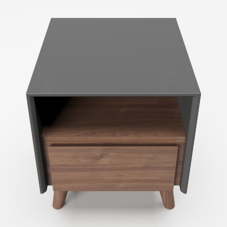 Прикроватная тумба с выдвижным ящиком и открытой полкой «Виктория» (Victoria)