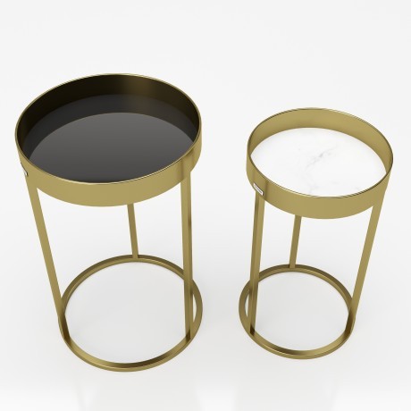 Приставные металлические столики «Мэри» (Mary), 2 шт