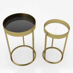 Приставные металлические столики «Мэри» (Mary), 2 шт