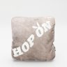 Декоративная подушка бархатная «Эллен» (Ellen) с надписью пайетками «Hop on»