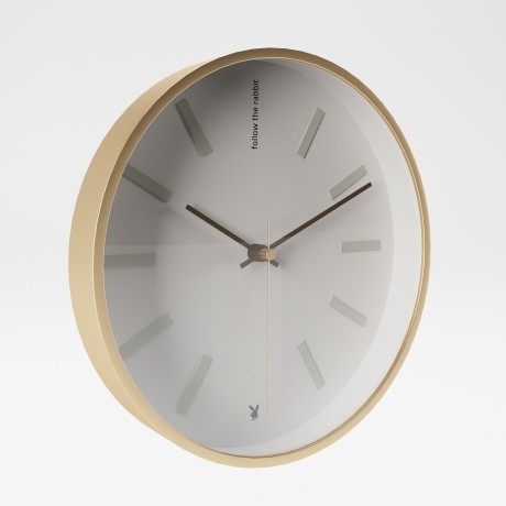 Настенные часы круглые в золотистой раме «Хизер» (Heather)