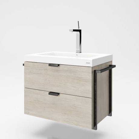 Навесная тумба с прямоугольной раковиной «Дженис» (Janice)